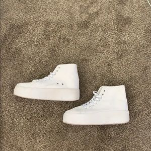 Nasty Gal high top, platform sneakers
